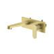 Смеситель для раковины настенный Aquanet Oberon скрытого монтажа шлифованное золото AQ1213BG