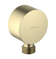 Шланговое подсоединение Aquatek шлифованное золото AQ2457BG