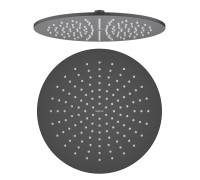 Верхний душ Aquanet AQ2079MB круглый 300 мм матовый черный AQ2079MB