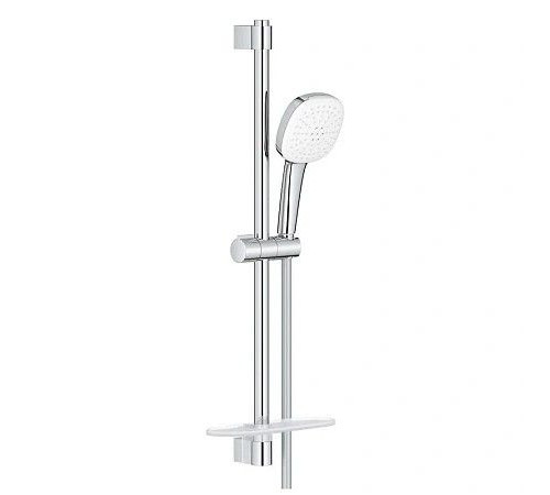 Душевой гарнитур GROHE Tempesta Cube 110 2 режима штанга 600 мм шланг 1750 мм полочка хром 27928003