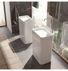 Раковина напольная Bette Art Monolith 60х40х90 см без отверстия белая A183-000