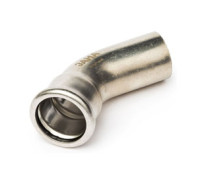 Отвод 45° SANHA NiroPress AISI 304L ВПр-НПр 22 мм 69104022.3