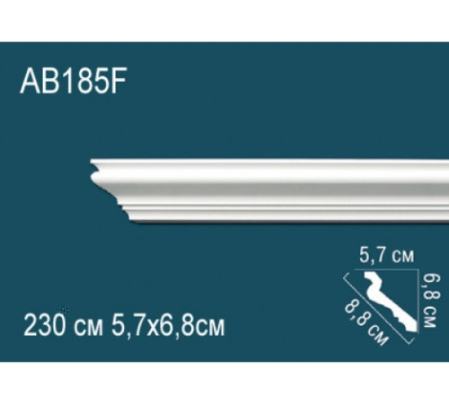 Карниз потолочный Perfect AB185F полиуретановый гибкий AB185F