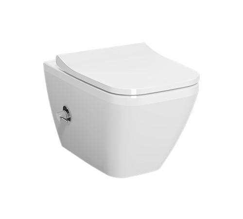 Унитаз подвесной VitrA Integra Square 54 см безободковый с функцией биде 7082B003-7209