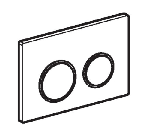 Смывная клавиша Geberit Omega20 для двойного смыва белый/глянцевый хром 115.085.KJ.1