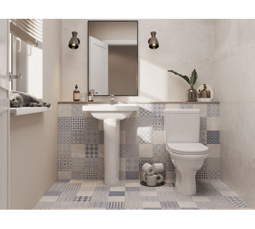 Унитаз-компакт Santeri Визит косой выпуск сиденье полипропилен 1.P405.3.S00.00B.F