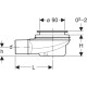 Сифон для душевых поддонов Geberit d90 высота гидрозатвора 50 мм с крышкой 150.550.00.1