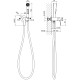 Комплект для гигиенического душа Aquanet Лугано встроенный (смеситель + лейка + шланг) оружейная сталь AQ1719BGM