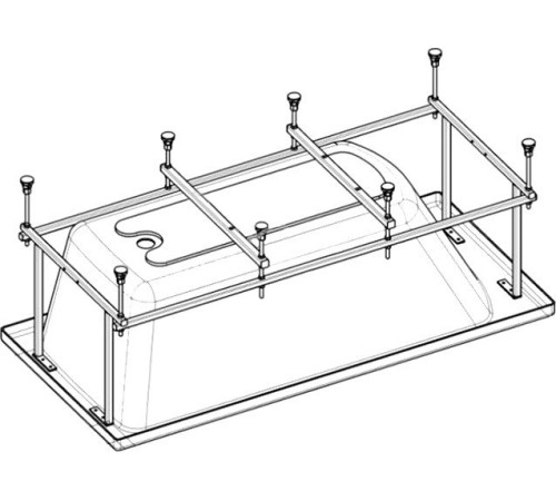 Монтажный комплект для ванны Roca BeCool 180х80 см ZRU9302786