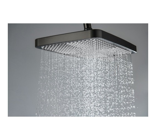 Душевая система со смесителем для ванны Aquatek Поларис 295х195 мм оружейная сталь AQ3040BGM