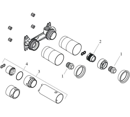 Комплект смесителя для раковины Hansgrohe Talis E из стены излив 225 мм матовый черный (71734670 + 13622180) 71734670S