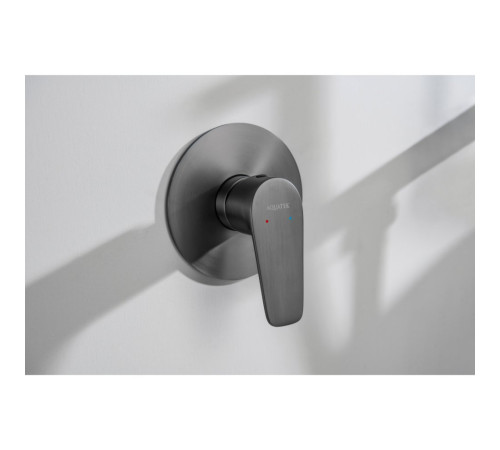 Набор с гигиеническим душем AQUATEK БЕТТА (смеситель + лейка + шланг) оружейная сталь AQ1119BGM