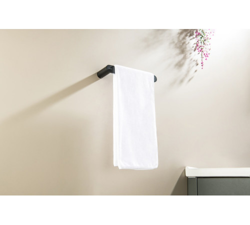 Полотенцедержатель Aquatek Лира матовый черный AQ4419MB