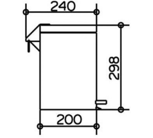 Ведро мусорное напольное Keuco Plan 5 л хром 04988010000