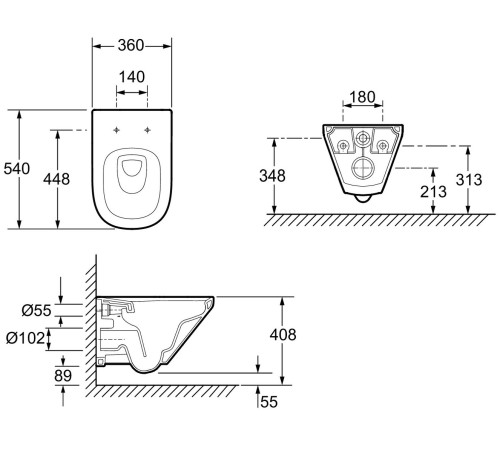 Унитаз подвесной Jacob Delafon Modern Life E77725-0