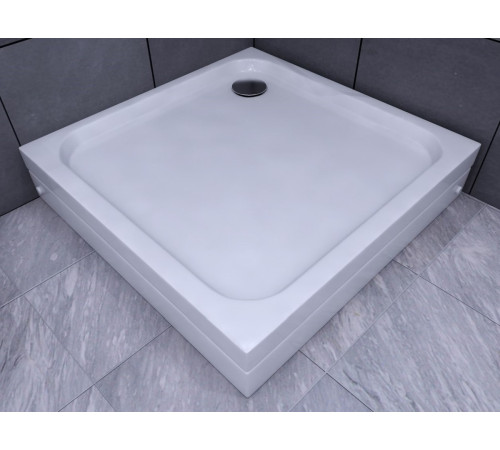 Поддон душевой D-Pol акриловый квадратный 90x90x15 см с ножками и панелью DPA-0000005