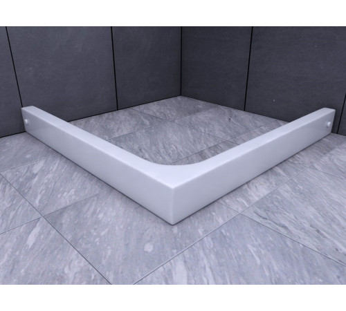 Поддон душевой D-Pol акриловый квадратный 100x100x15 см с ножками и панелью DPA-0000003