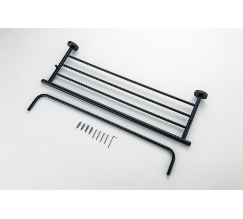 Полка для полотенец Aquatek Оберон матовый черный AQ4215MB