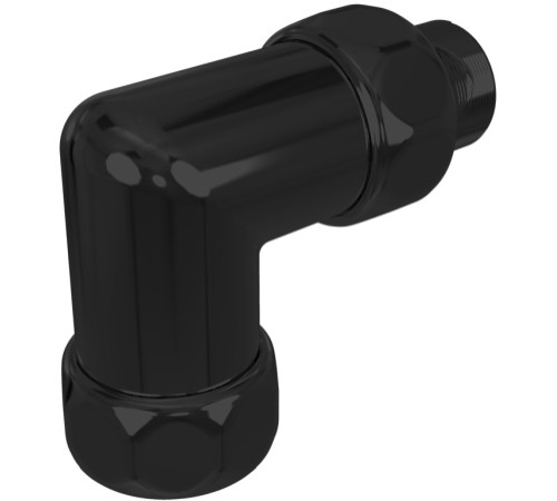 Комплект подключения Aqua-Technics уголок со сгоном 3/4x1/2 эксцентрик отражатель черный муар 2 шт. AQ 3020BL