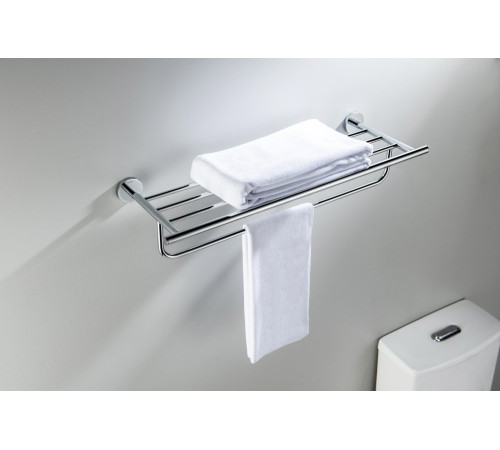 Полка для полотенец Aquatek Оберон хром AQ4215CR