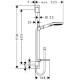 Душевой гарнитур hansgrohe Raindance Select E 120 3jet штанга 65 см хром 26620000