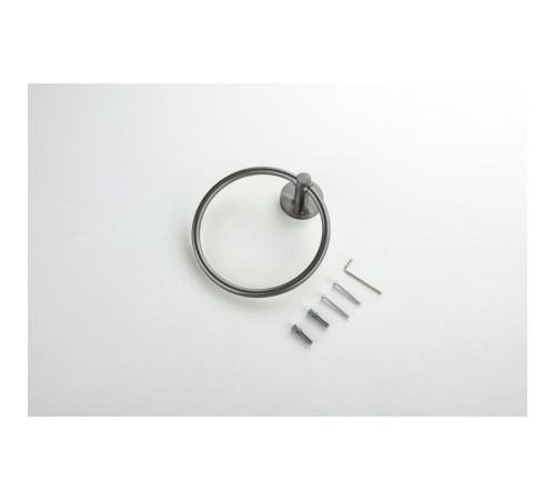 Полотенцедержатель кольцо Aquanet Европа оружейная сталь AQ4112BGM