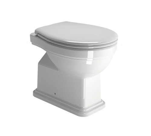 Комплект унитаза Kerasan Classic приставной с высоким бачком бронза сиденье орех 871111/878011/BOBR/MS87NC