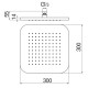 Верхний душ Paffoni 30х30 см AD139/129CR