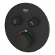 Термостат для встраиваемого монтажа Grohe Grohtherm SmartControl на 3 выхода фантомный черный 29508KF0