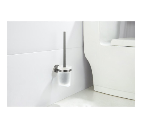 Ершик для унитаза Aquanet Европа оружейная сталь AQ4110BGM