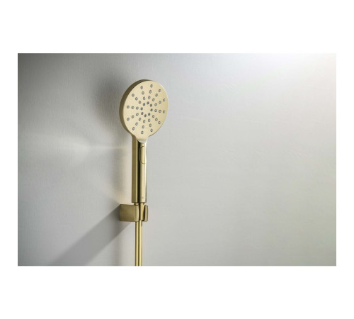 Душевой набор Aquanet Оберон Select 120 3jet шлифованное золото AQ2033BG