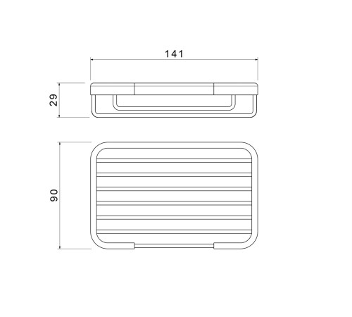 Мыльница-решетка Aquanet AQ4946BG шлифованное золото AQ4946BG