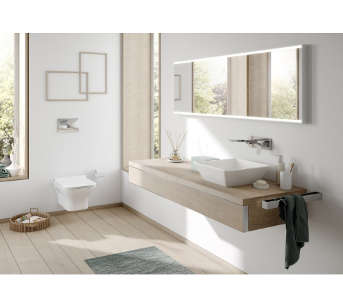 Унитаз подвесной Serel Nita с тонким сиденьем микролифт NT10SL