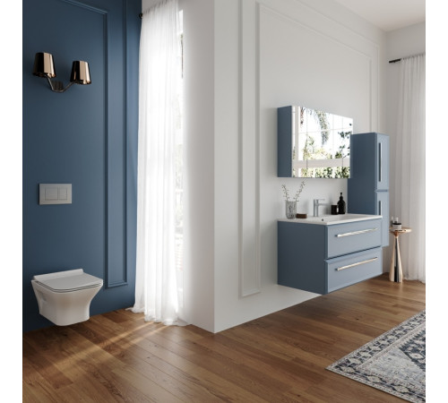 Унитаз подвесной Serel Nita с тонким сиденьем микролифт NT10SL