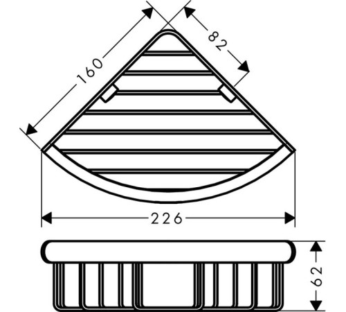 Полка угловая Hansgrohe Logis Universal 41710000