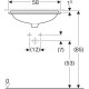 Раковина под столешницу Geberit VariForm прямоугольная 50х40 см с переливом 500.764.01.2