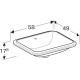 Раковина под столешницу Geberit VariForm прямоугольная 50х40 см с переливом 500.764.01.2