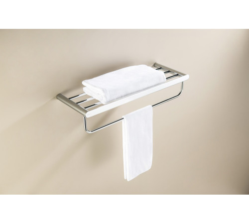 Полка для полотенец Aquatek Лира хром AQ4415CR