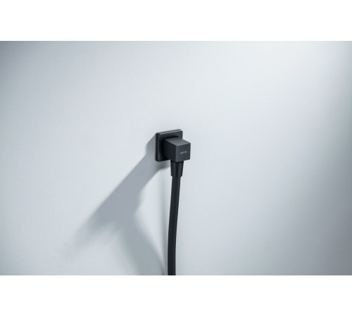 Шланговое подсоединение Aquatek матовый черный AQ2458MB