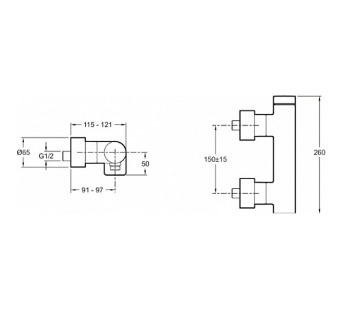 Смеситель для душа Jacob Delafon Composed титан E73091-TT