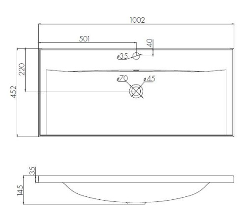 Комплект AQUATON Римини 100 New тумба и раковина Айрис 100 1A2328K3RN010