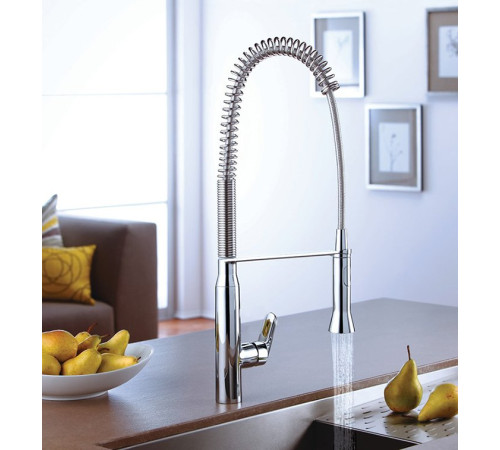 Смеситель для кухни GROHE K7 с высоким изливом хром 32950000