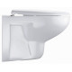 Унитаз подвесной безободковый GROHE Bau Ceramic с сиденьем микролифт 39351000