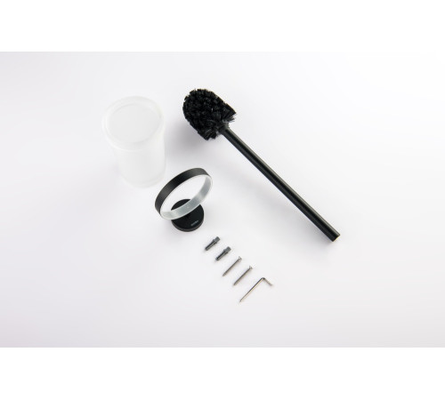 Ершик для унитаза Aquanet Европа матовый черный AQ4110MB