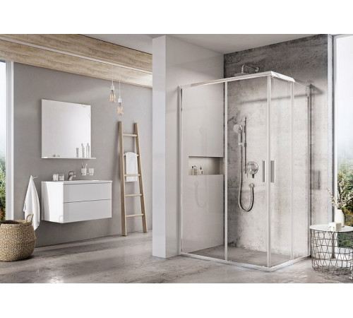 Душевая дверь для комбинации RAVAK Blix Slim BLSRV2K-100 блестящая Transparent X1XMA0C00Z1