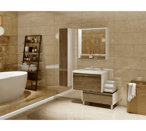 Зеркало AQUATON Капри 80 Таксония темная 1A230402KPDB0