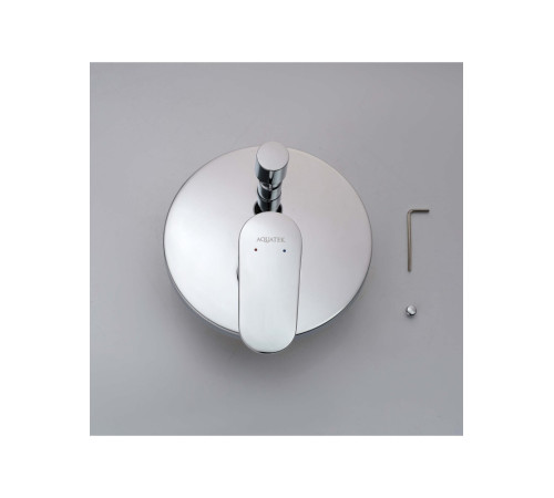 Смеситель для ванны скрытого монтажа Aquanet Ника комплект хром AQ1846CR