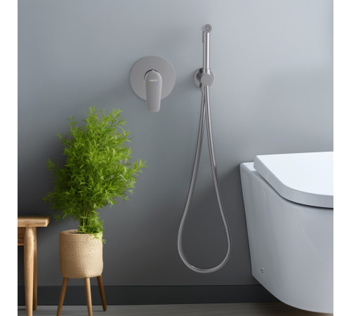 Набор с гигиеническим душем AQUATEK БЕТТА (смеситель + лейка + шланг) хром AQ1119CR