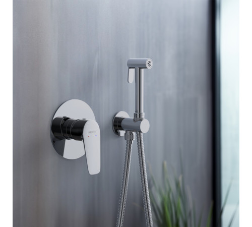 Набор с гигиеническим душем AQUATEK БЕТТА (смеситель + лейка + шланг) хром AQ1119CR