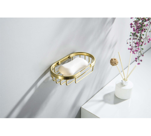 Мыльница-решетка Aquanet AQ4956BG шлифованное золото AQ4956BG